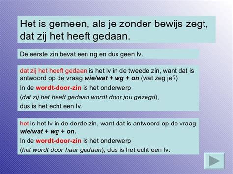 waneer is een zin een lv zin|Nederlandse grammatica .